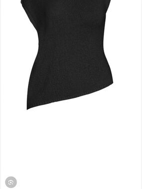 City Chic Black Asymmetrical Off-the-Shoulder Sweater